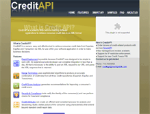 Tablet Screenshot of creditapi.com